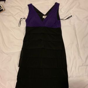 Black and purple dress